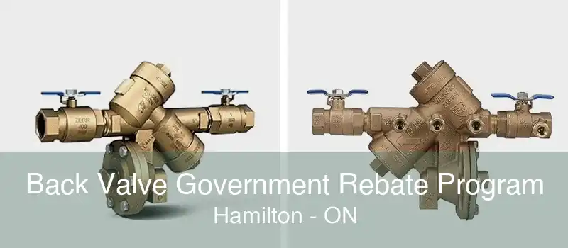Back Valve Government Rebate Program Hamilton - ON
