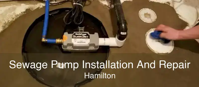 Sewage Pump Installation And Repair Hamilton